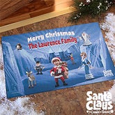 Personalized Christmas Doormats - Santa Claus Is Comin' To Town
