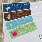Personalized Return Address Labels - Four Seasons - 12233