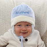 Personalized Winter Baby Hats for Boys - Blue - 12234