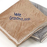 Personalized Sherpa Fleece Blanket for Her - Warm Heart - 12257
