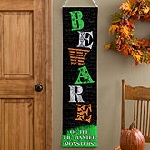 Personalized Halloween Banner - Little Monsters - 12304