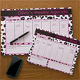 Personalized Desk Pad Calendars for Women - Her Weekly Agenda - 12312
