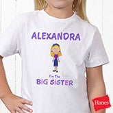 Personalized Girl Cartoon Character Clothes - I'm The Sister - 12315