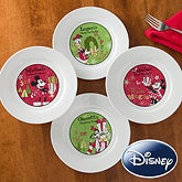 Personalized Disney Christmas Plates - Mickey, Minnie, Goofy, Donald Duck - 12331