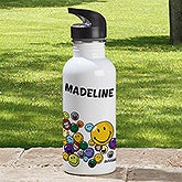Personalized Water Bottles - Smiley Face - 12340