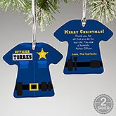Personalized Christmas Ornaments - Police Uniform - 12373