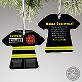 Personalized Christmas Ornaments - Firefighter Uniform - 12374