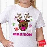 Personalized Kids Christmas Clothing - Reindeer - 12385
