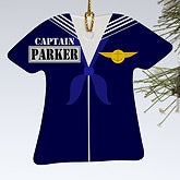 Navy Uniform Personalized Ornament