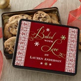 Personalized Christmas Cookies Gift Tin - 12405