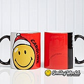 Personalized Kids Christmas Mugs - Smiley Face - 12406