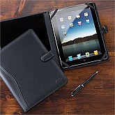 Personalized Leather iPad Case - Black - 12431 Personalized Leather iPad Case - Black - 12431