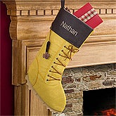Personalized Christmas Stockings - Work Boot - 12450