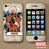 Personalized Marvel Superhero iPhone Skins - Wolverine, Spiderman, Hulk, Iron Man - 12496