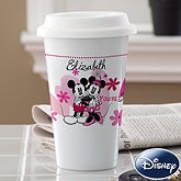 Personalized Mickey Mouse & Minnie Mouse Travel Mug - You're Sweet - 12504