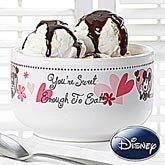 Personalized Mickey Mouse & Minnie Mouse Bowls - You're Sweet - 12505