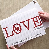 Personalized Anti-Valentine's Day Card - Love Is Over Rated - 12530