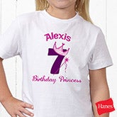 Personalized Princess Birthday Apparel for Girls - 12583