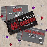 Personalized Birthday Coupons - Geezer - 12592