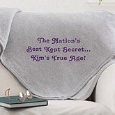Personalized Birthday Blankets - Birthday Greetings - 12600