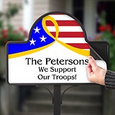 Personalized Yard Stakes - Support Our Troops - 12612
