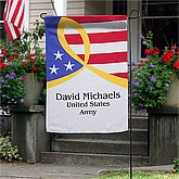 Personalized Patriotic Garden Flag - 12613