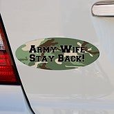 Personalized Military Family Camo Bumper Magnets - 12617