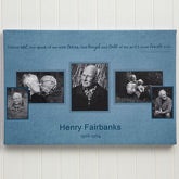 Personalized Memorial Photo Collage Canvas Print - Wonderful Life - 12637