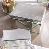 Personalized Keepsake Mirrored Jewelry Box - In Loving Memory - 12652