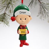 Little Brother Personalized Christmas Ornaments - 12682