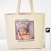 Personalized Photo Canvas Tote Bag for Her - 12734