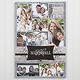 Personalized Photo Collage Canvas Art - Family Memories - 12738