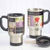 Personalized Photo Collage Travel Mugs - Favorite Faces - 12743