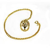 Family Tree Austrian Birthstone Necklace
