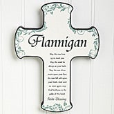 Personalized Irish Wall Cross - Traditional Irish Blessing - 12794 Personalized Irish Wall Cross - Traditional Irish Blessing - 12794