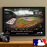 Personalized Houston Astros MLB Baseball Stadium Canvas Print - 12830