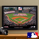 Personalized Atlanta Braves MLB Baseball Stadium Canvas Print - 12833