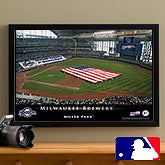 Personalized Milwaukee Brewers MLB Baseball Stadium Canvas Print - 12834