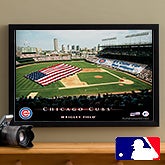 Personalized Chicago Cubs MLB Baseball Stadium Canvas Print - 12838
