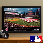 Personalized Cleveland Indians MLB Baseball Stadium Canvas Print - 12842