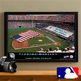 Personalized Florida Marlins MLB Baseball Stadium Canvas Print - 12844