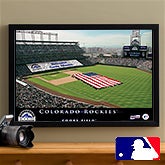 Personalized Colorado Rockies MLB Baseball Stadium Canvas Print - 12855