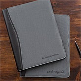 Business Professional Personalized Portfolios - Grey & Black - 12877