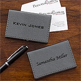 Personalized Business Card Cases - Grey - 12879 Personalized Business Card Cases - Grey - 12879