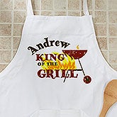 Personalized BBQ Grill Aprons & Potholders - King Of The Grill - 12890