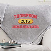 School Pride Personalized Sweatshirt Blankets - 12940