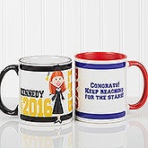 Personalized Graduation Coffee Mugs - Graduation Characters - 12954
