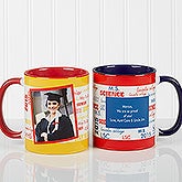 Personalized School Spirit Photo Graduation Coffee Mugs - 12958