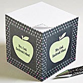 Personalized Teacher Note Pads - Teacher's Apple - 12979