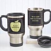 Personalized Teachers Travel Mugs - Green Apple - 12980